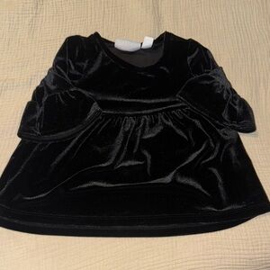 Velvety soft black Baby Dress